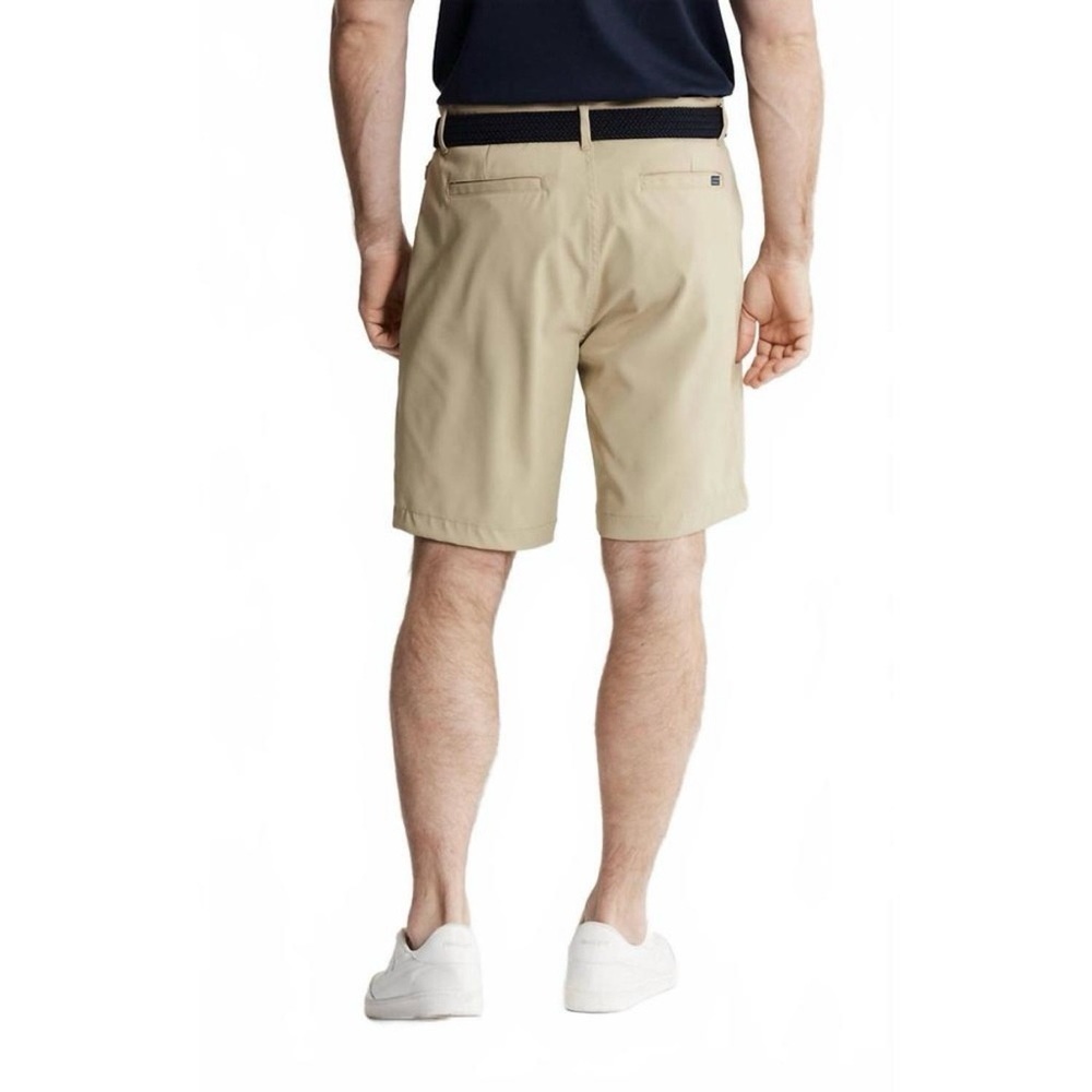 Jachs New York Performance Tech Shorts Mens Size 40 Khaki Stretch Poly Spandex - Picture 2 of 13